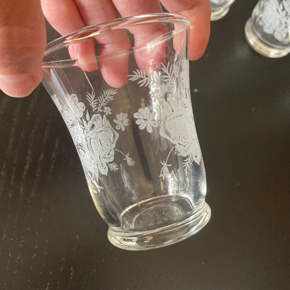 Vintage Mid 20th Century 4 Shot Glass One Size Clear - Picture 9 of 11